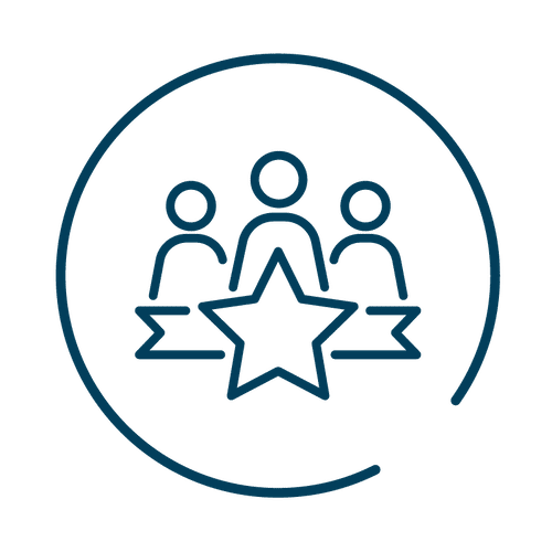 Project management & Process review icon
